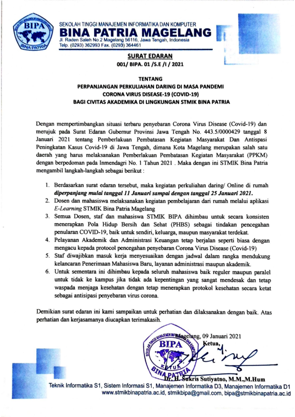 Surat Edaran Dimasa Ppkm