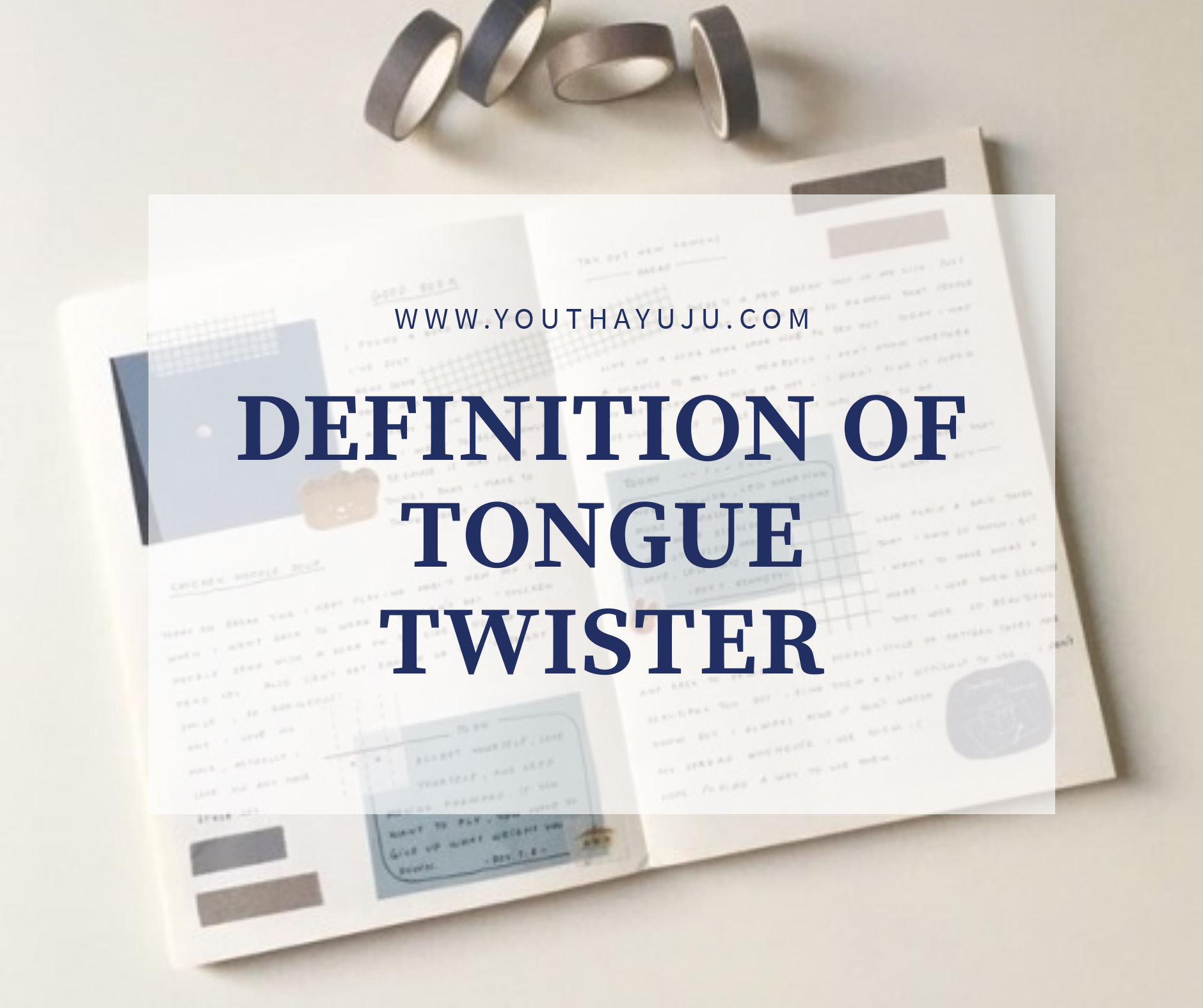 Definition of Tongue Twister YouthAyuju Blog Parttime Blogger