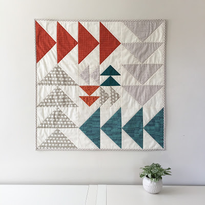 a custom flying geese wall quilt – Salty Oat