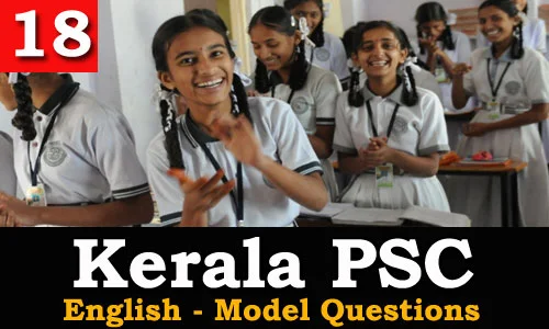 Kerala PSC - Model Questions English - 18