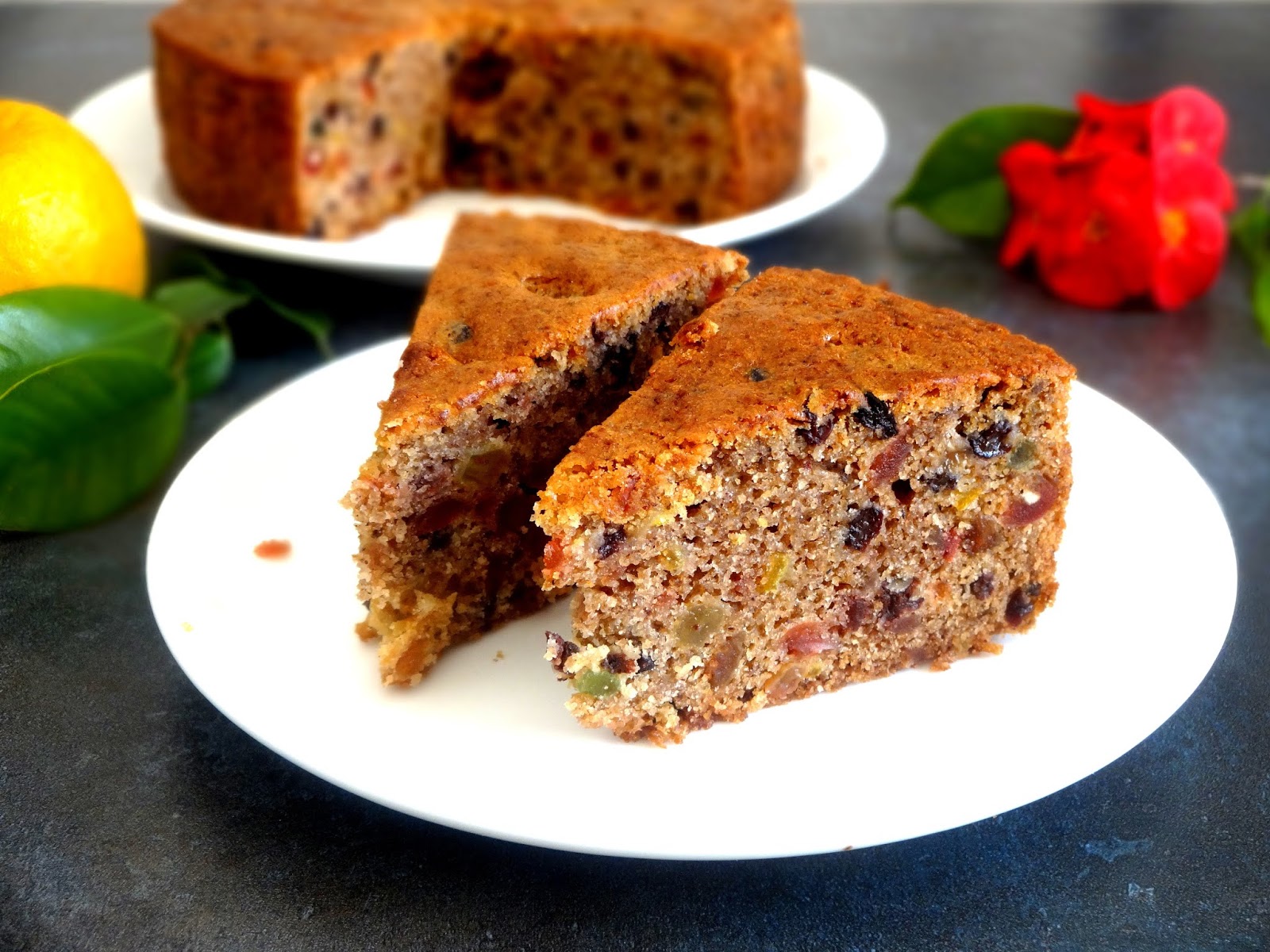 BUTTERMILK FRUIT AND SPICE CAKE WHOLE WHEAT AND EGGLESS Ambrosia