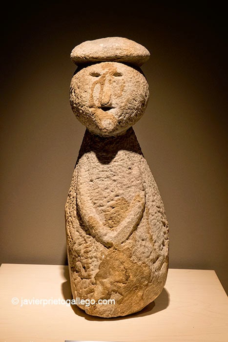 Ídolo prerromano procedente de La Somoza. Es también la mascota Etni del Museo Etnográfico Provincial de León. Mansilla de las Mulas. León. Castilla y León. España. © Javier Prieto Gallego