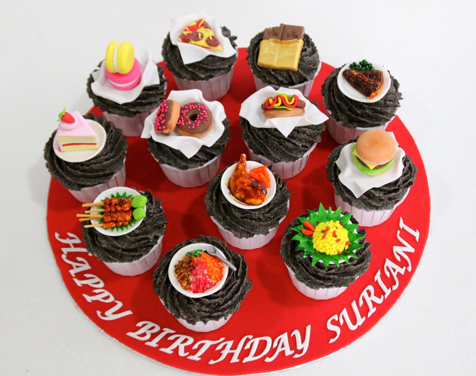 Celebrate with Cake!: Customized Food Themed Cupcakes