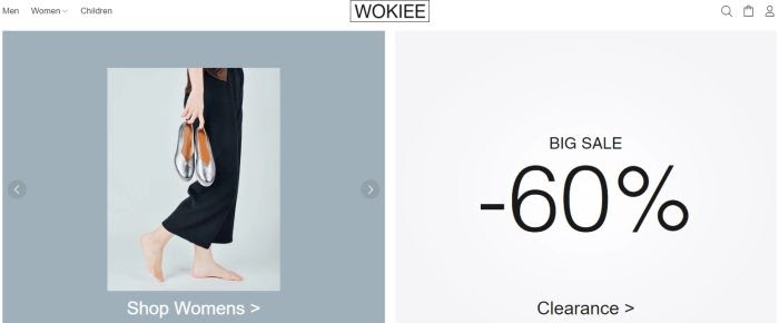 Shoes Store in WOKIEE Shopify is Great for Any Shoes E-Shop