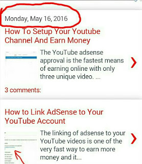 Blogger post date Image