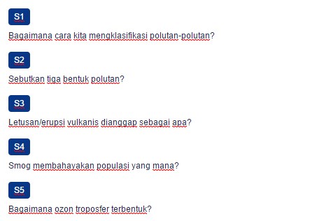 Contoh Soal Polusi Udara