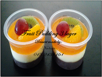 Fruit Pudding 3 layer