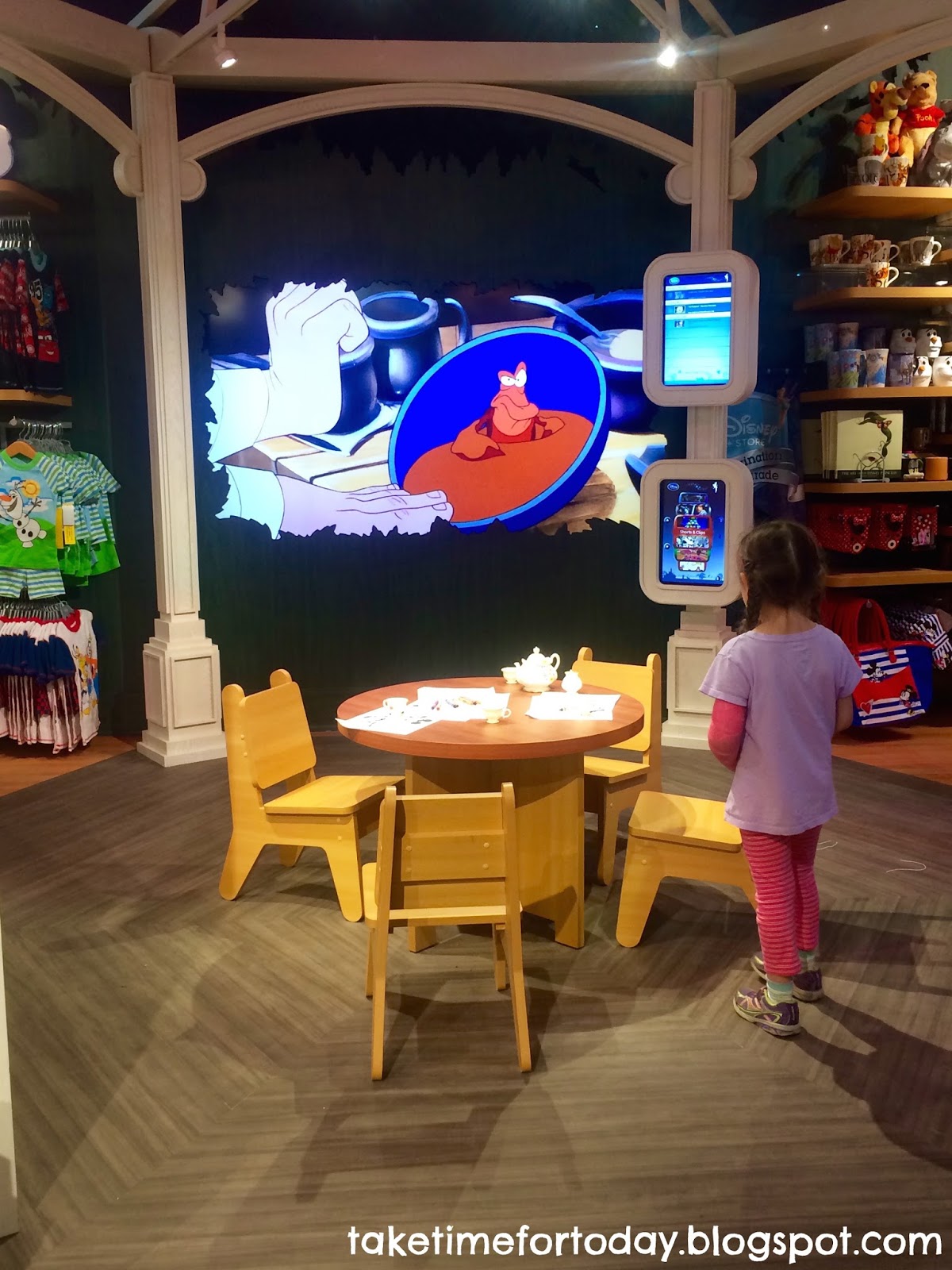 Take Time for Today The Disney Store at the Burlington