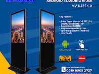 Microvision Standing Kiosk MV U43SK-A 43 Inch Android  Digital Signage
