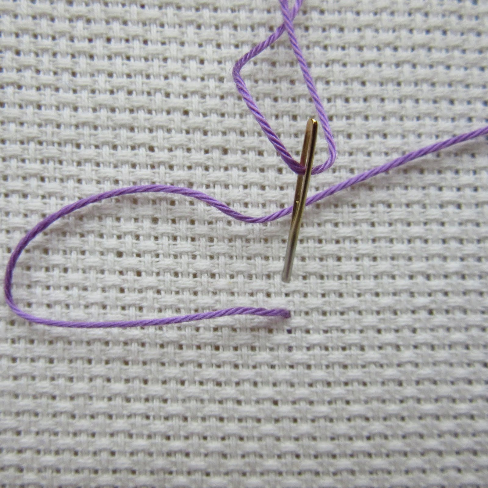 Queenie's Needlework Sunday Stitch School Lesson 122 Needle Weaving Bar