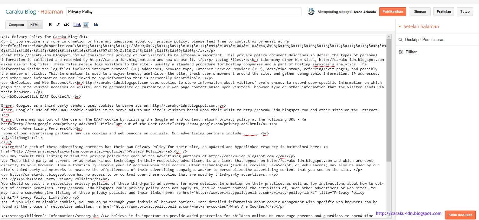 Membuat Kebijakan Privasi yang Kuat untuk Google AdSense: Panduan Lengkap