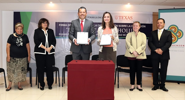 TSJ firma convenio de colaboración para la digitalización del “Fondo Real de Cholula” con la Universidad de Texas
