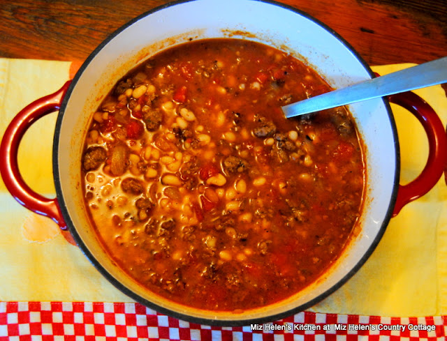 White Bean and Sausage Chili at Miz Helen's Country Cottage
