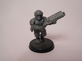 Shadow War: Armageddon cadian kill team veteran with shotgun