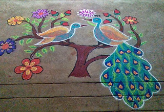 Freehand Rangoli Designs for Diwali 2013