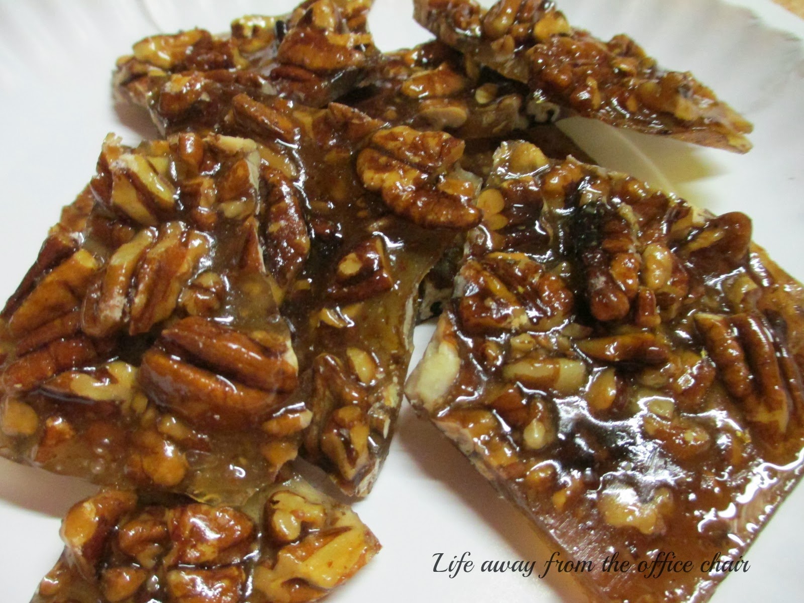 Pecan Brittle - Life Away From The Office Chair