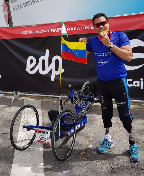 handbike en la maraton de madrid 2018