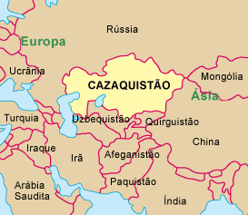 Mapa Mundi: Mapa do Cazaquistão