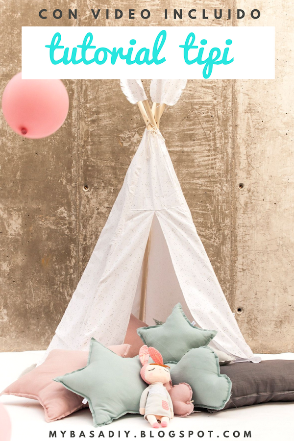 tutorial tienda india tipi sin costura facil para niños verano diversión juegos diy