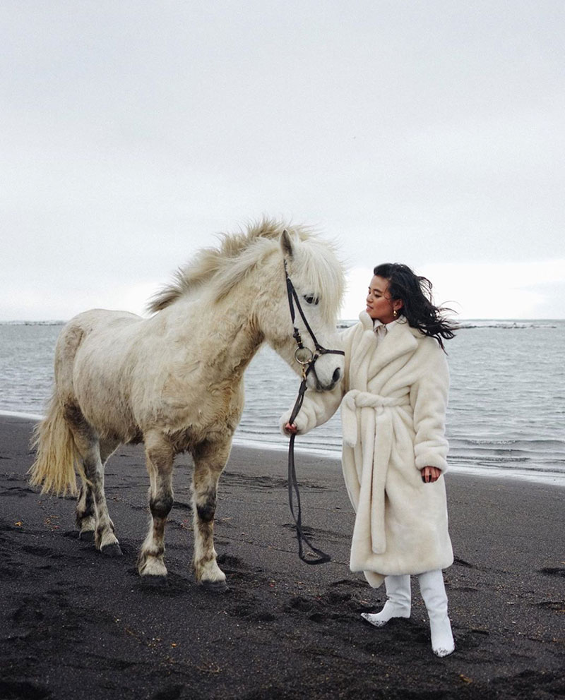 Style File | Mini Trend: Fluffy White Coats for Cosy Winter Days