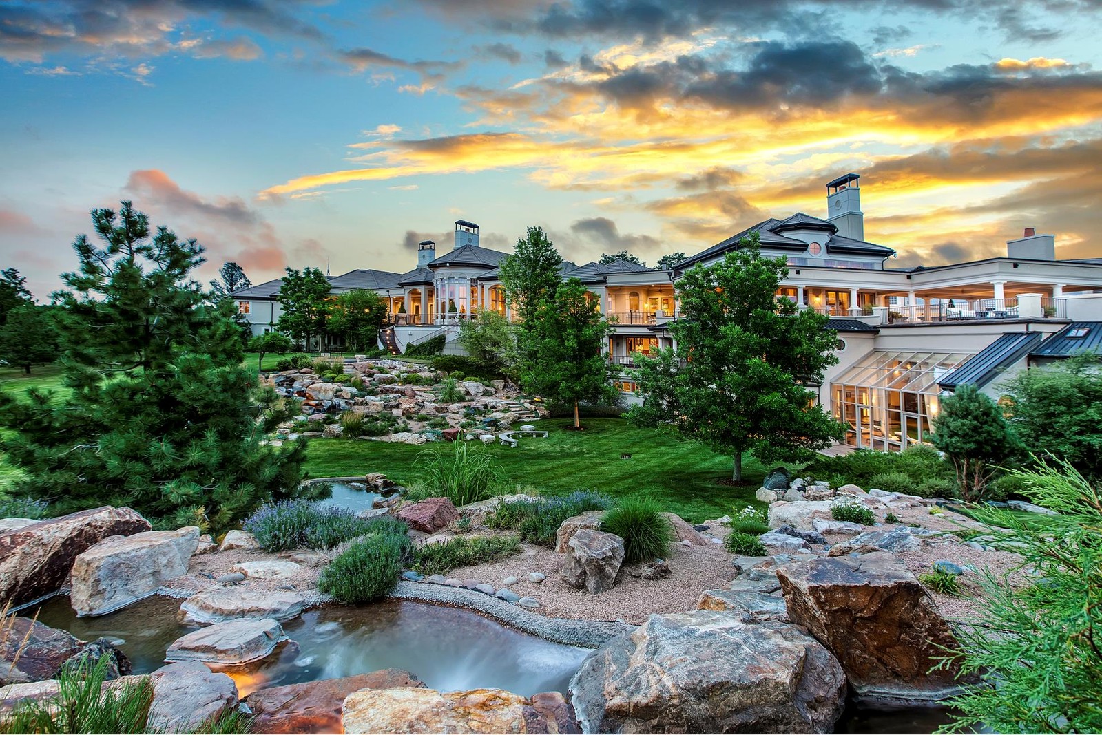 45,000 Square Foot Stucco and Stone Mega Mansion In Parker, CO THE