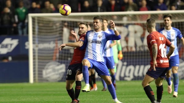 El Málaga es remontado en El Sadar por el Osasuna (2-1)