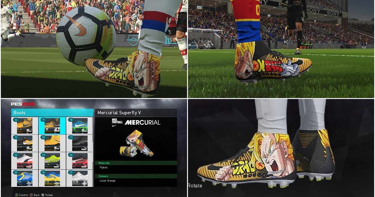 ultigamerz: PES 2018 Mercurial Goku (Dragon Ball Z) Boots
