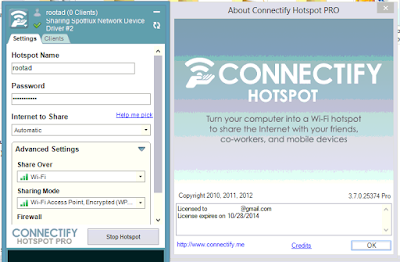 Cara Mudah Sharing Internet Modem Di Laptop Ke HP Android Dengan Connectify Hotspot