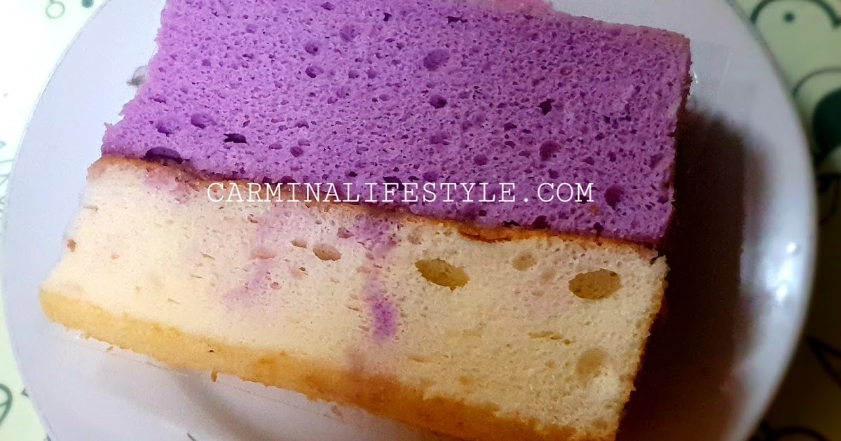 Ube Marble Cake Slice and Ube Mamon from Red Ribbon Ube Marble Cake Slice and Ube Mamon from Red Ribbon