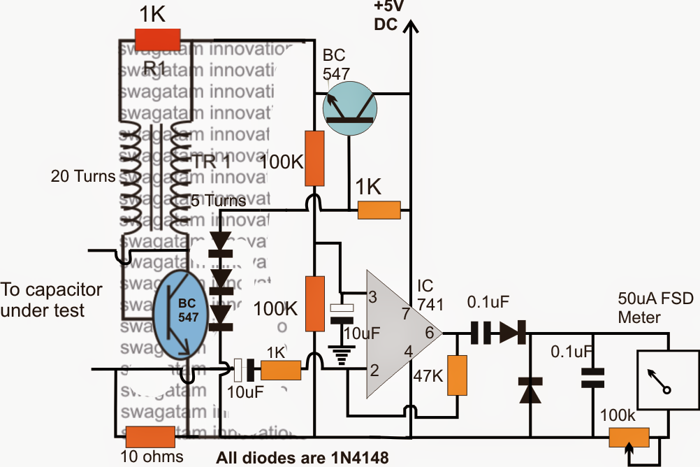 ESR Meter Circuit ~ Electronic Circuit Projects