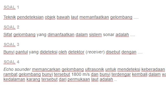 Contoh Soal Sistem Sonar Ezy Blog Contoh Soal Sistem Sonar Ezy Blog