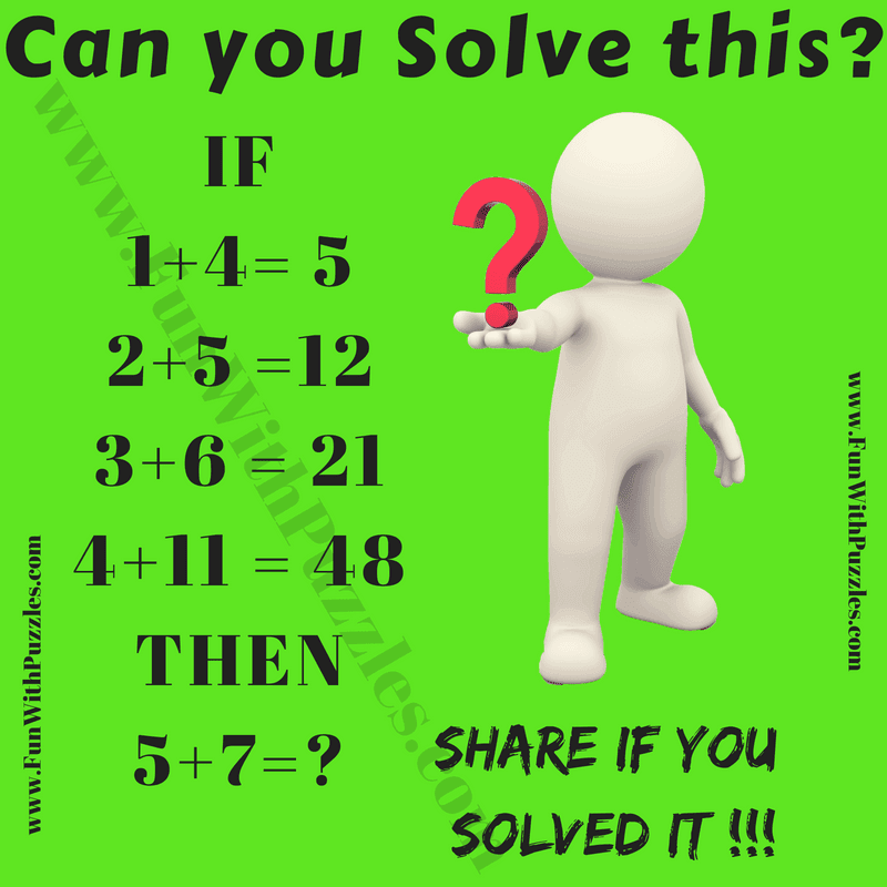 Fun Maths Logic Puzzle with Answer for 5th Grade Students