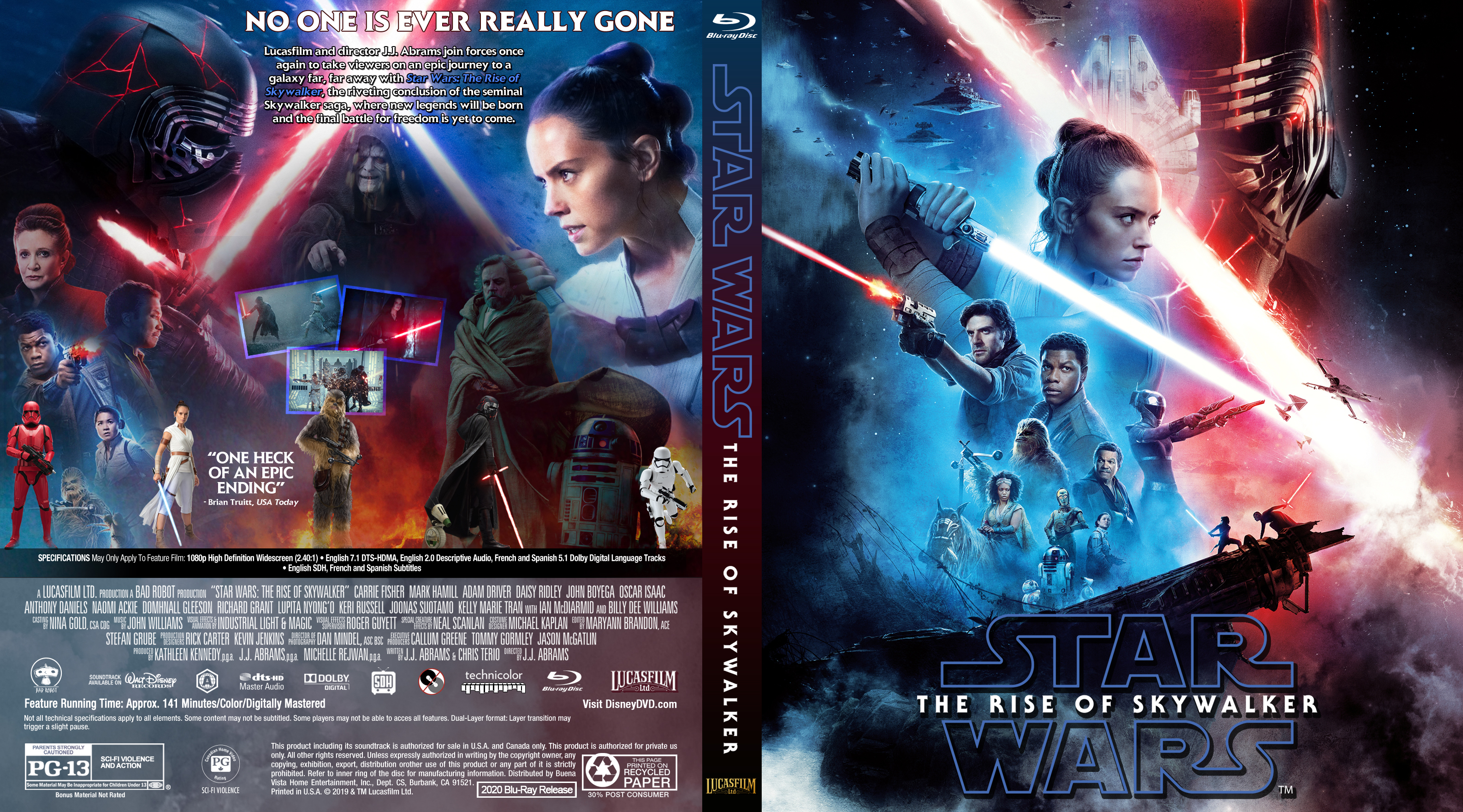 Star Wars Episode Ix The Rise Of Skywalker Bluray Cover Cover Addict Free Dvd Bluray Covers And Movie Posters