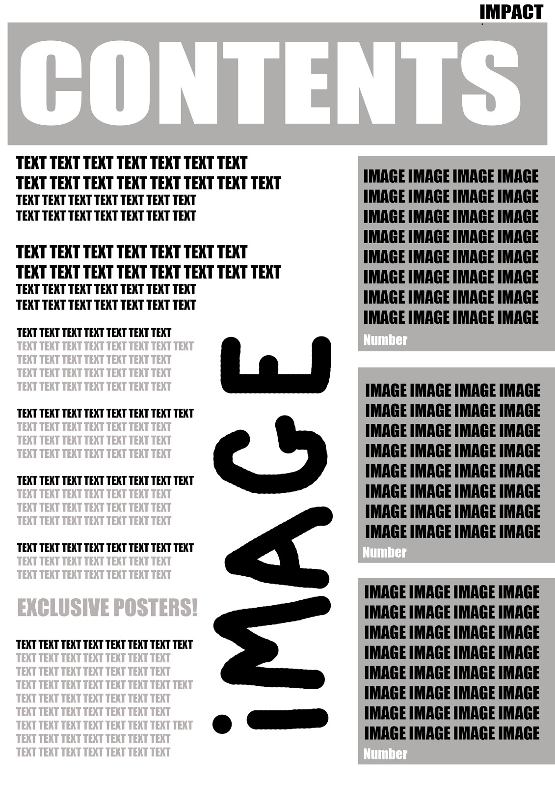 media AS blog CONTENTS PAGE BLACK AND WHITE DRAFT