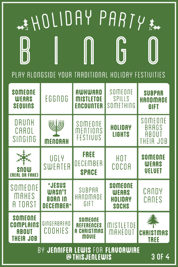 SylK's Playground: Holiday Party Bingo
