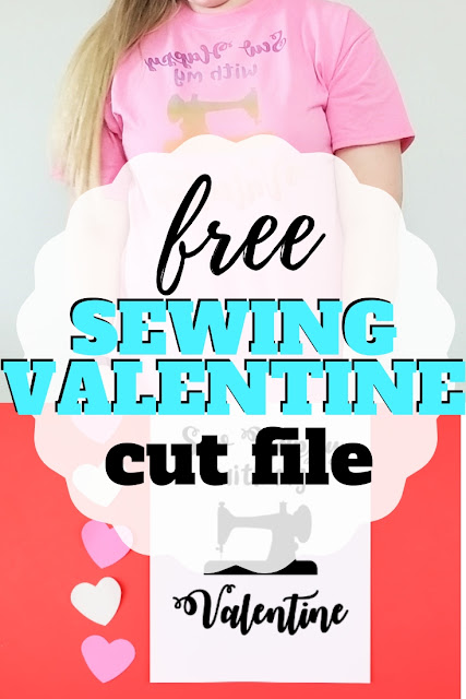 Grab this free sewing svg file perfect for Valentine's day.