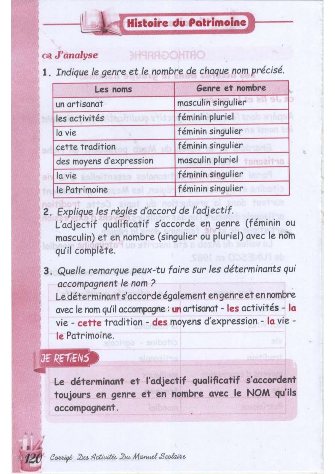 حل تمارين صفحة 105 الفرنسية للسنة الثالثة متوسط - الجيل الثاني