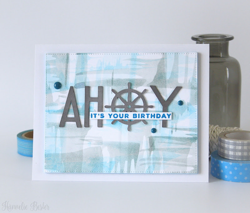 Nautical - masculine birthday card