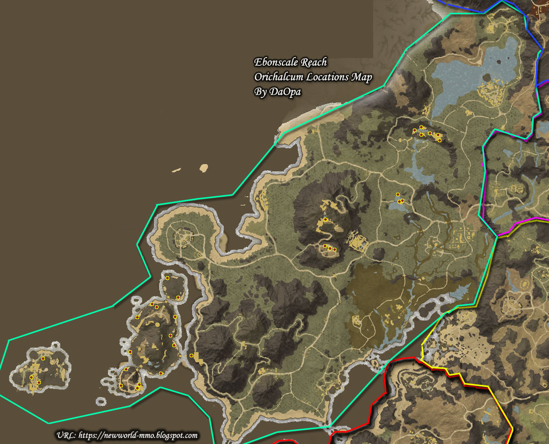 New World Ebonscale Reach orichalcum map