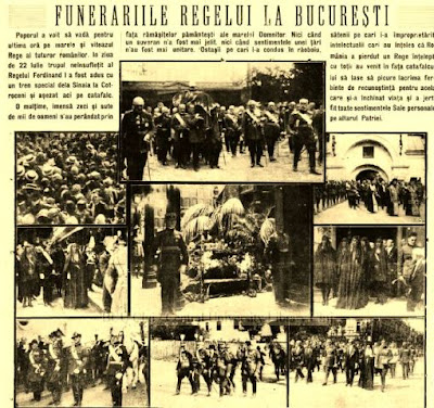 Funeraliile Regelui Ferdinand I în București