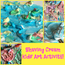 shaving cream monet famous activity artist monets recreate easy project water lilies shave leerlo