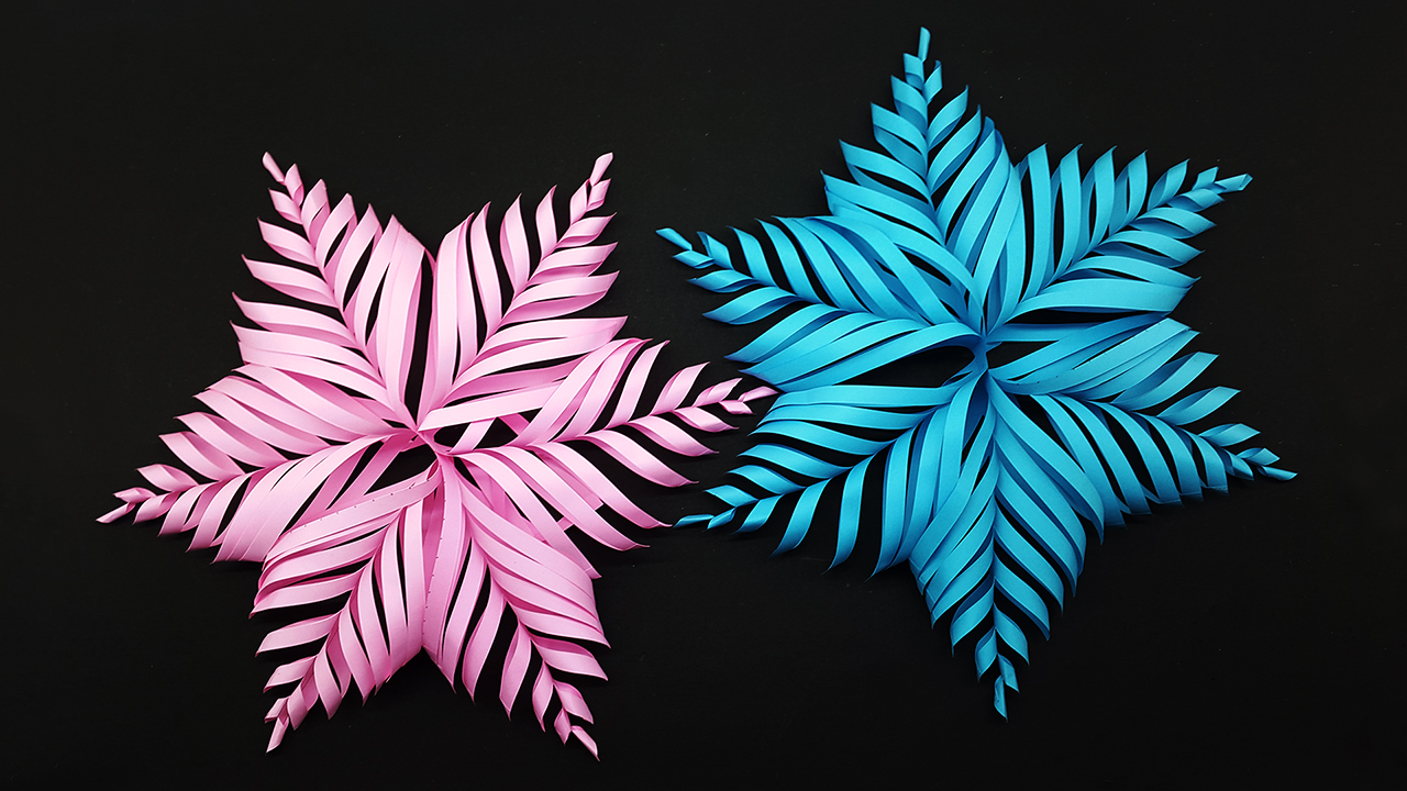 colors paper diy 3d paper snowflake make for christmas 3d paper snowflake