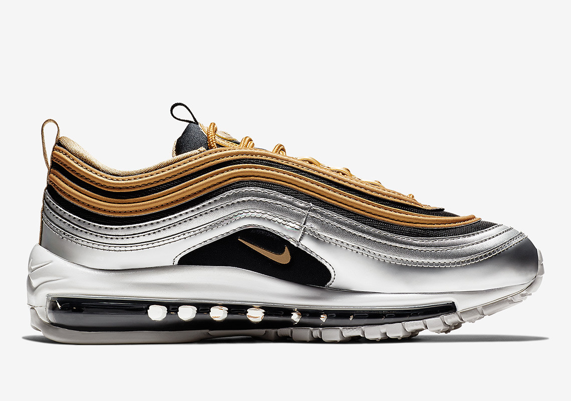 air max 97 silver and gold