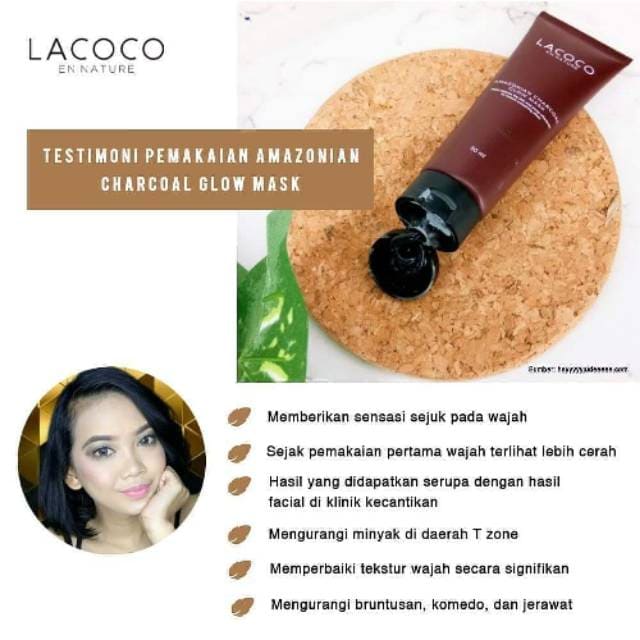 Lacoco Amazonian Charcoal Glow Mask NASA STORE OFFICIAL