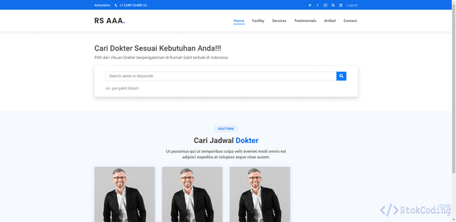 Aplikasi Reservasi Rumah Sakit Berbasis Web (PHP)