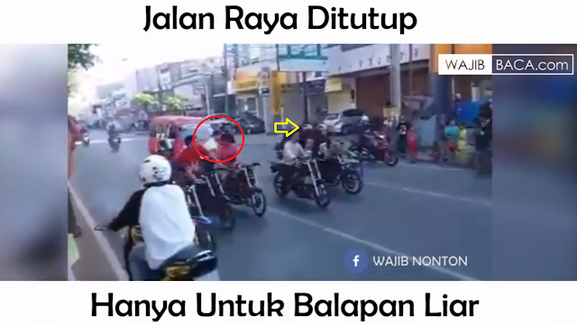 Ulah Kurang Ajar Pembalap Liar, Jalanan Diblokade Bikin Para Warga Resah