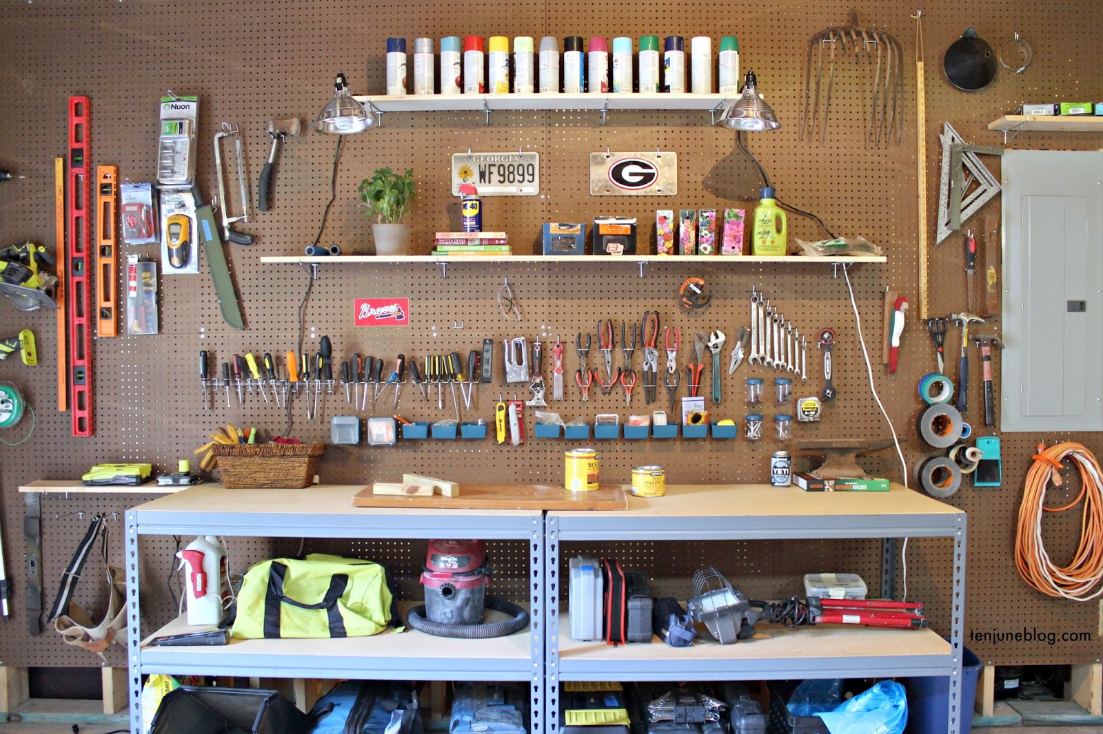 Makeover A Pegboard Wall Project Ten June Bloglovin’