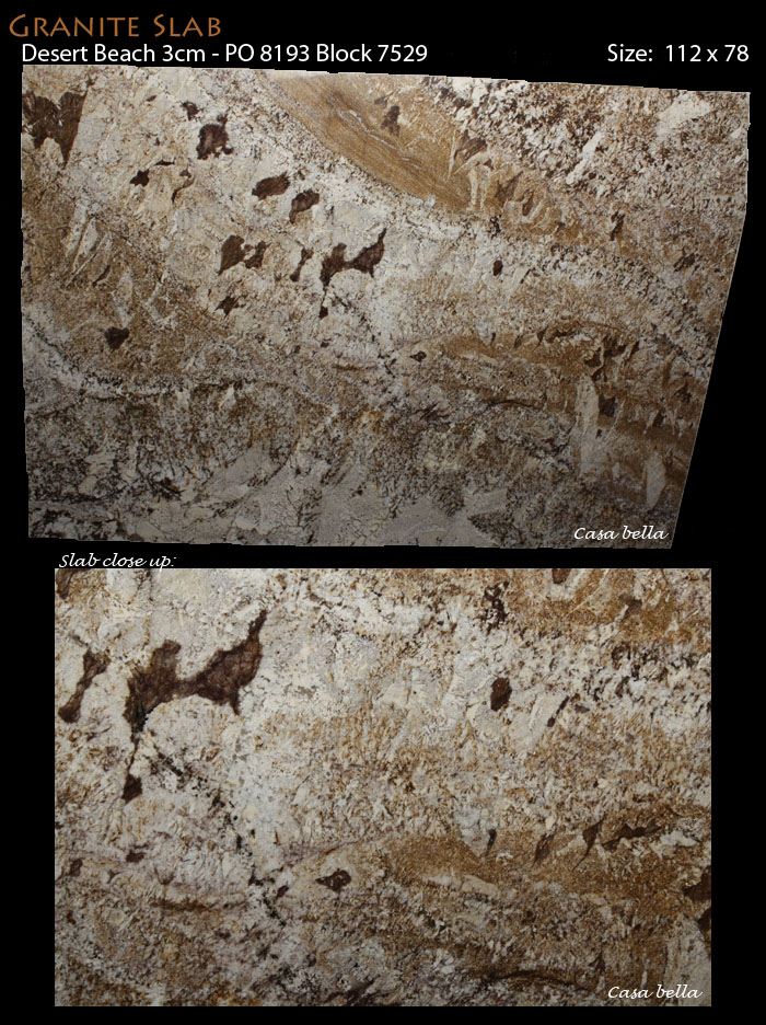 Casa Bella Granite Slabs Portland Oregon Desert Beach 3cm Granite