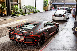 lamborghini aventador orange tron