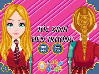 Game toc xinh den truong cho nu xinh